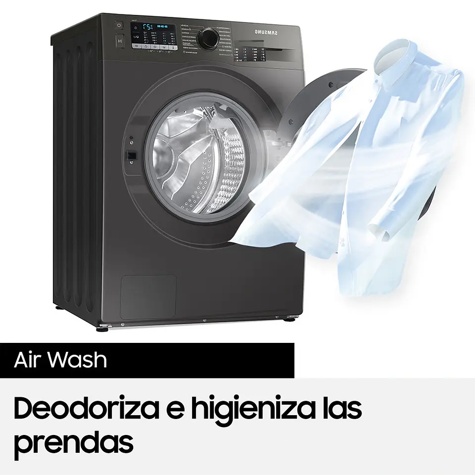 LAVADORA SECADORA SAMSUNG WD22T6500GV 22KG/13KG NEGRO 7