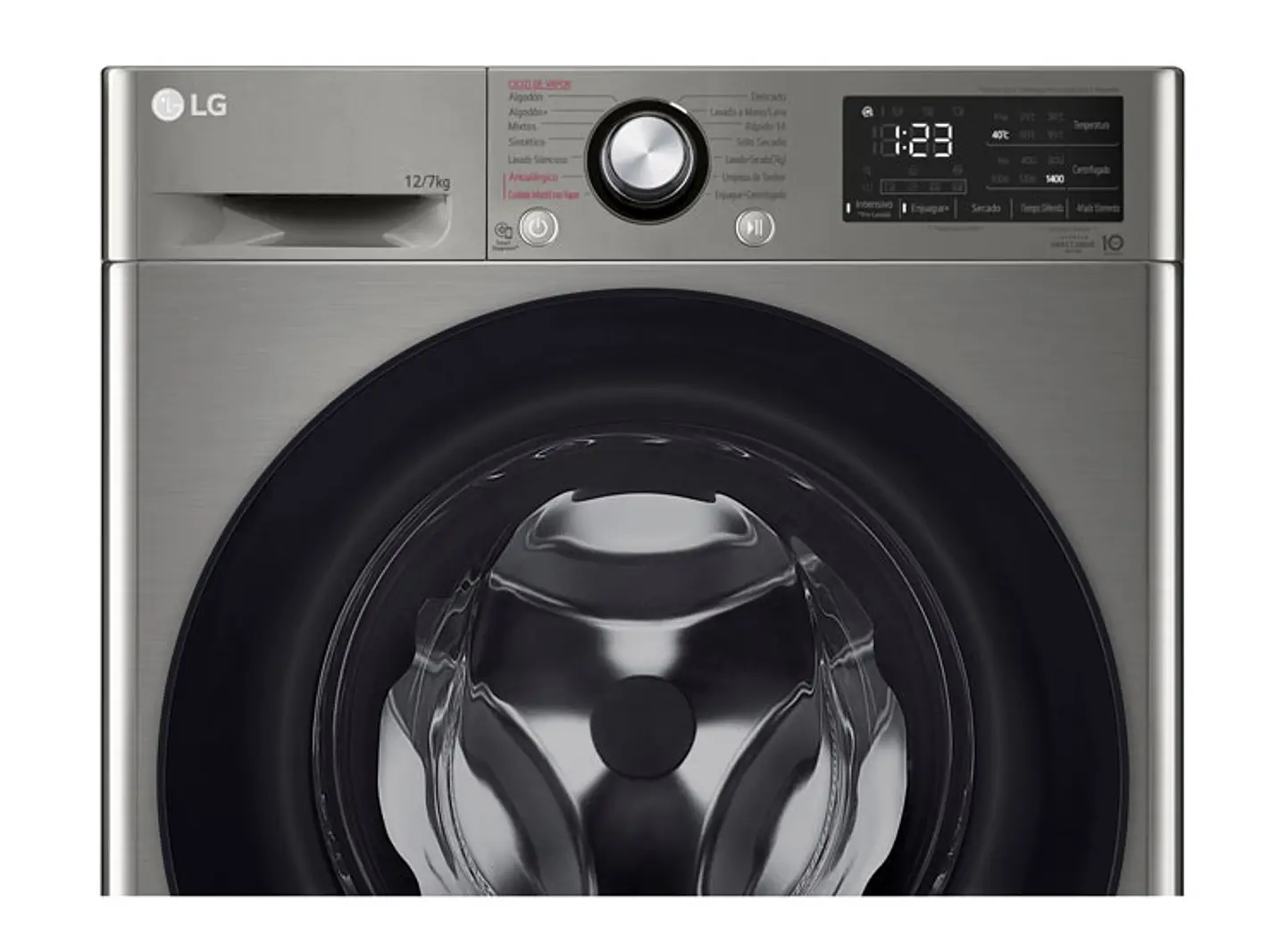 LAVADORA SECADORA LG 12 KG 7 KG CARGA FRONTAL WD12VVC5S6C AI DD 8