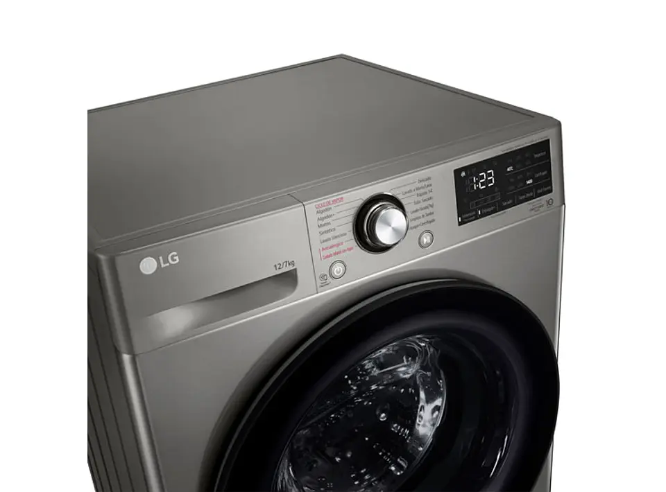 LAVADORA SECADORA LG 12 KG 7 KG CARGA FRONTAL WD12VVC5S6C AI DD 10