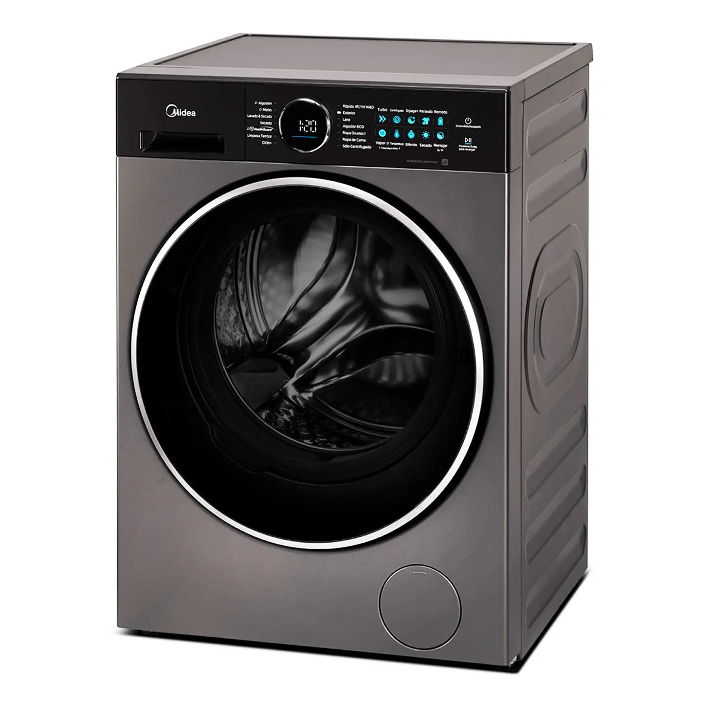 LAVADORA SECADORA CARGA FRONTAL MIDEA MF210D120WB/T 12KG/10KG GRAFITO 1