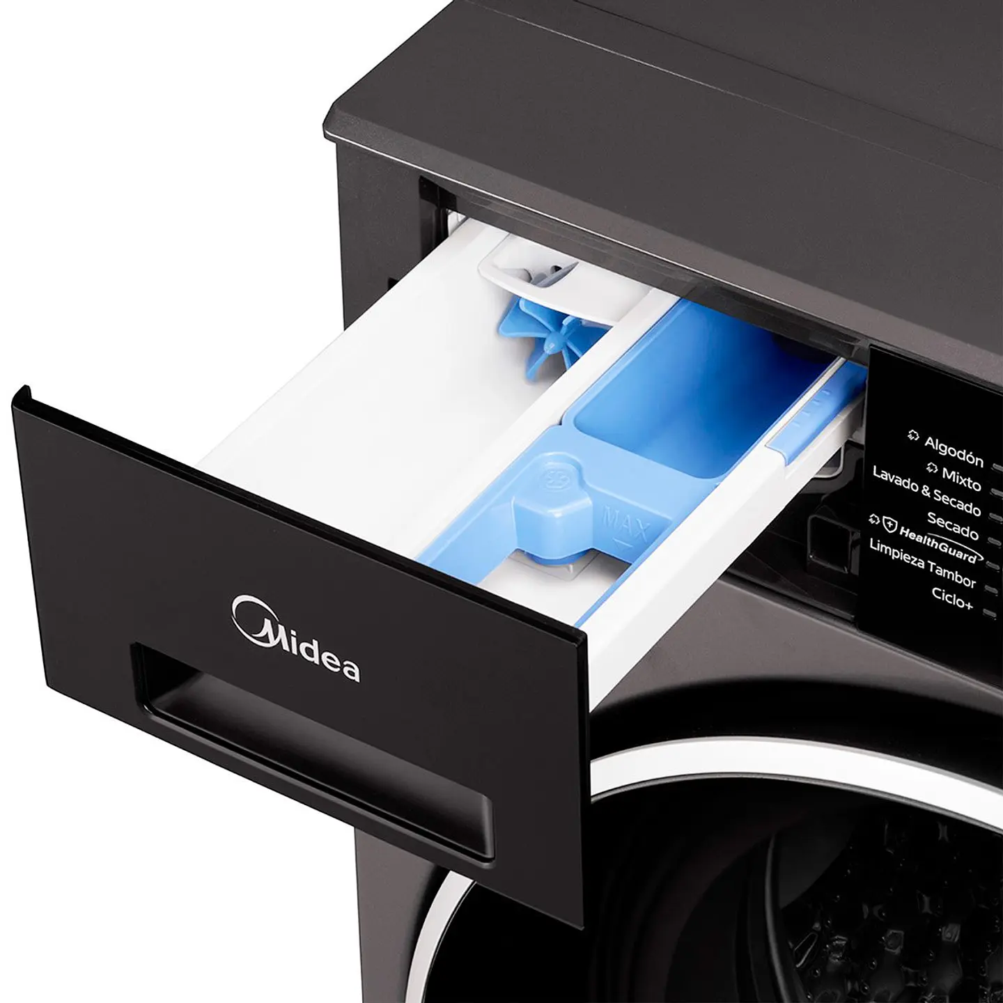 LAVADORA SECADORA CARGA FRONTAL MIDEA MF210D120WB/T 12KG/10KG GRAFITO 5