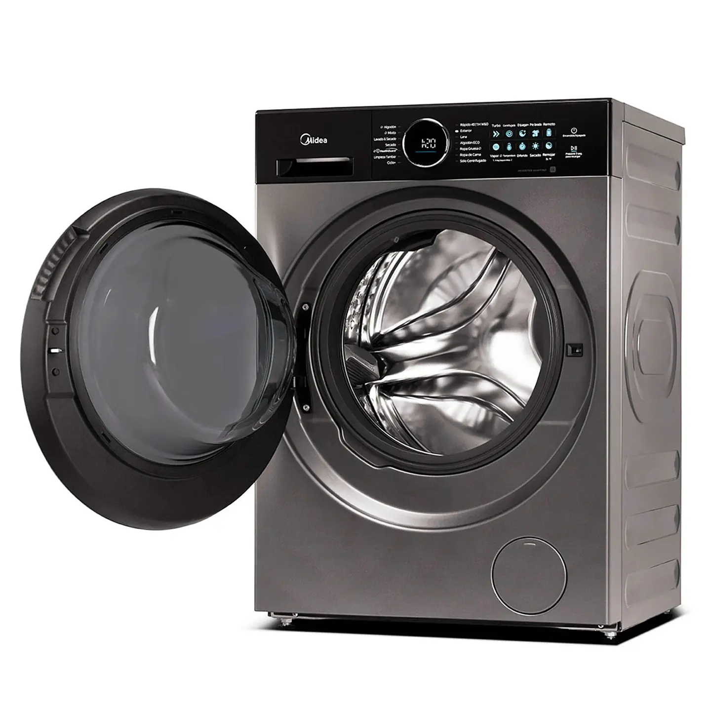 LAVADORA SECADORA CARGA FRONTAL MIDEA MF210D120WB/T 12KG/10KG GRAFITO 6