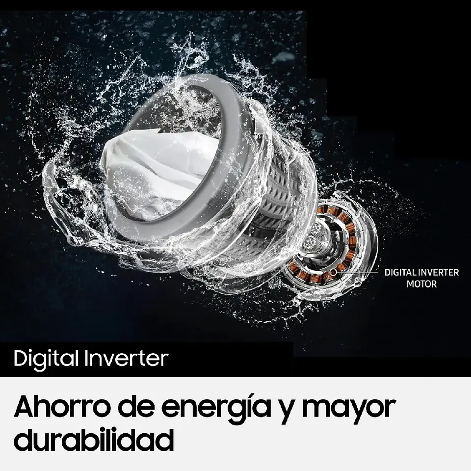 LAVADORA SECADORA SAMSUNG BE SPOKE WD14BB904DGB 14KG/9KG NEGRO 4