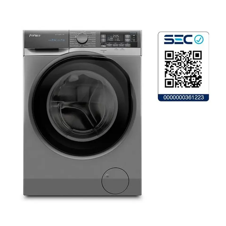 LAVADORA SECADORA FENSA 11/7 KG LAVADO INTELIGENTE 11WD GRIS 1