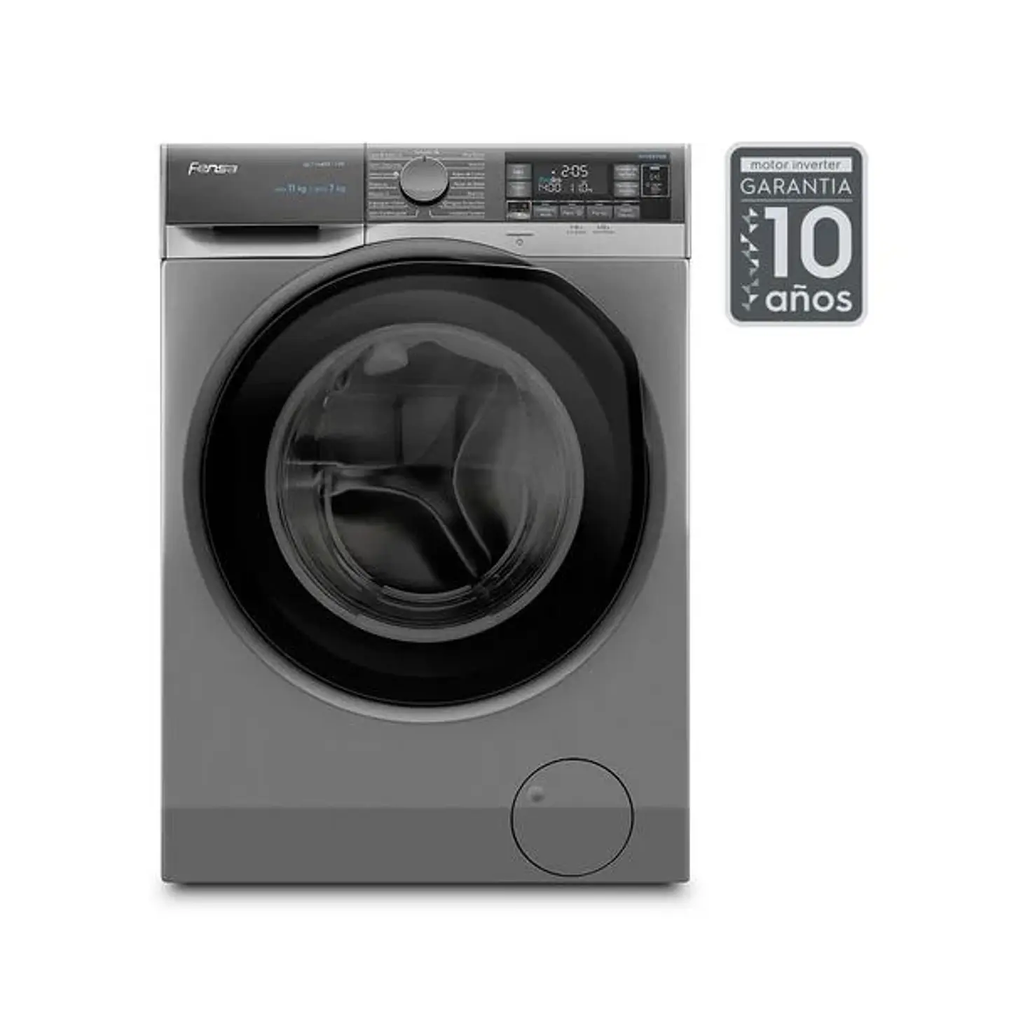 LAVADORA SECADORA FENSA 11/7 KG LAVADO INTELIGENTE 11WD GRIS 6