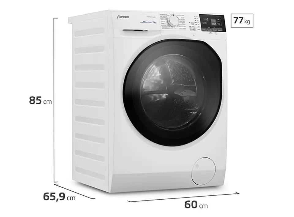 LAVADORA SECADORA FENSA PERFECT CARE 11WD 11KG/7KG BLANCO 4