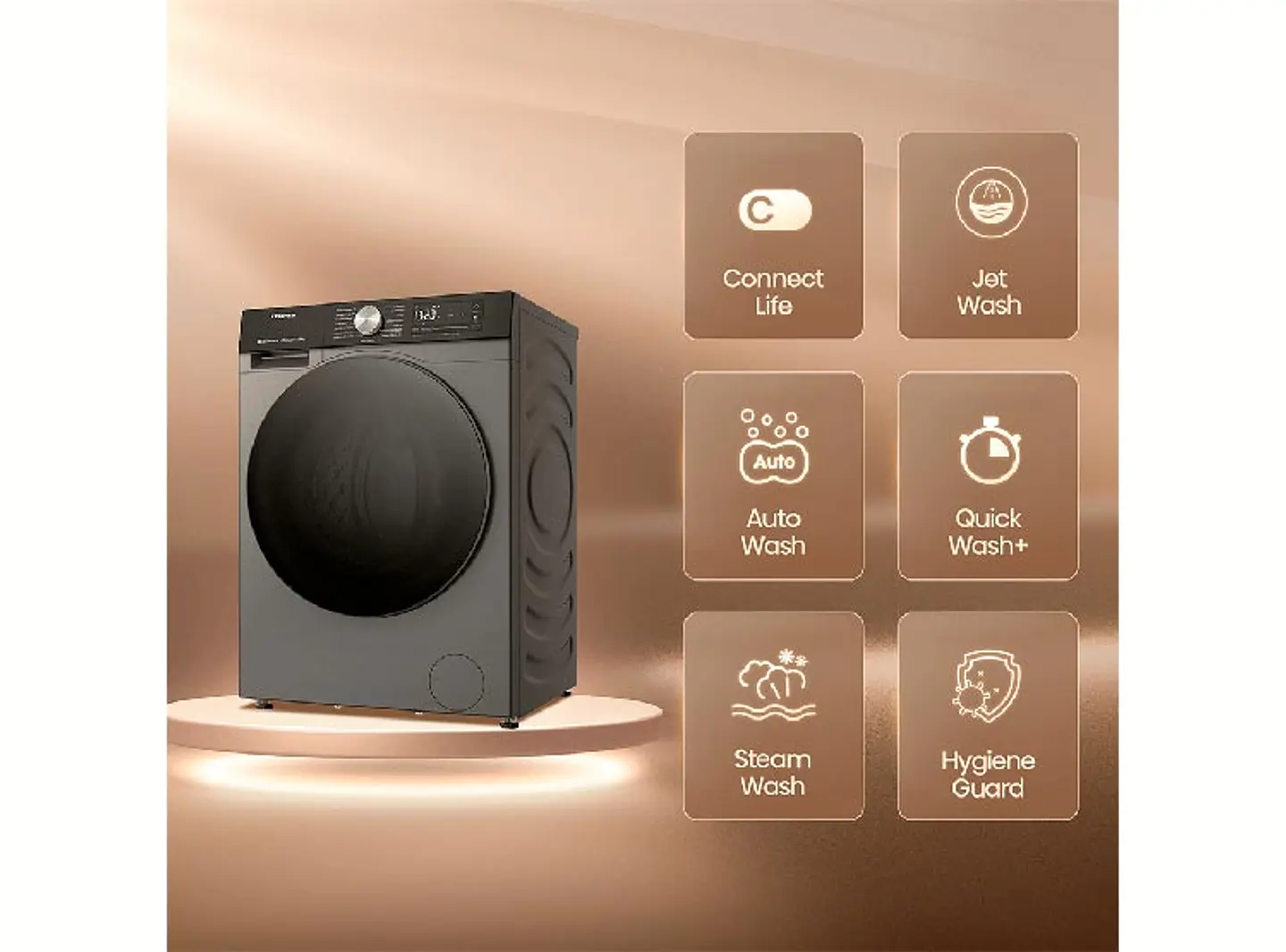 LAVADORA SECADORA HISENSE 14 KG 10 KG CARGA FRONTAL WD3S1443BT 4