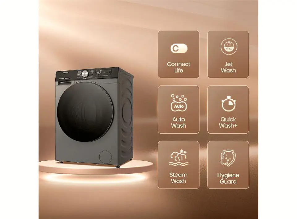 LAVADORA SECADORA HISENSE 14 KG 10 KG CARGA FRONTAL WD3S1443BT 4