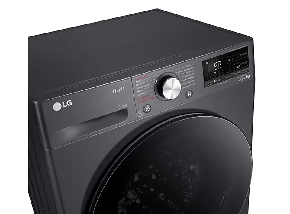 LAVADORA SECADORA LG WD9MVC4S6 9KG/5KG NEGRO 5