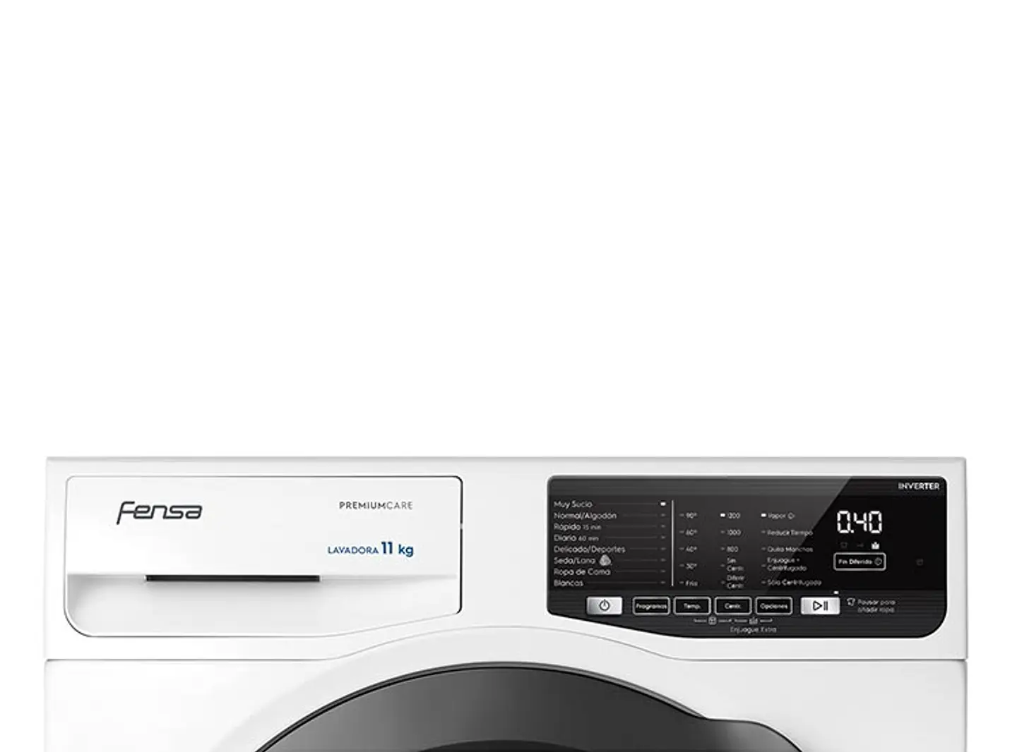 LAVADORA CARGA FRONTAL FENSA PREMIUM CARE 11W 11KG BLANCO 7