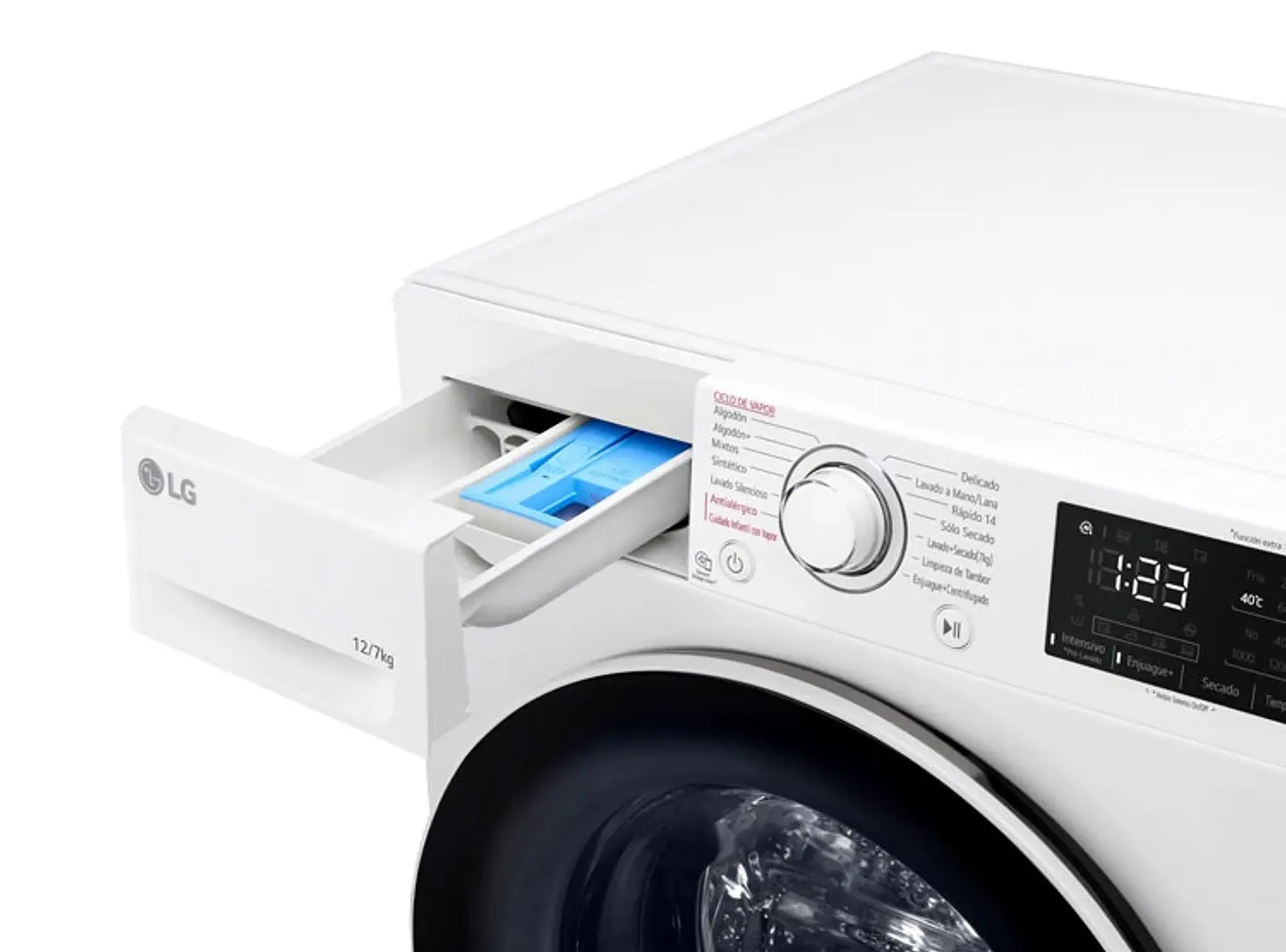 LAVADORA SECADORA LG WD12WVC5S6 12KG/7KG BLANCO 4