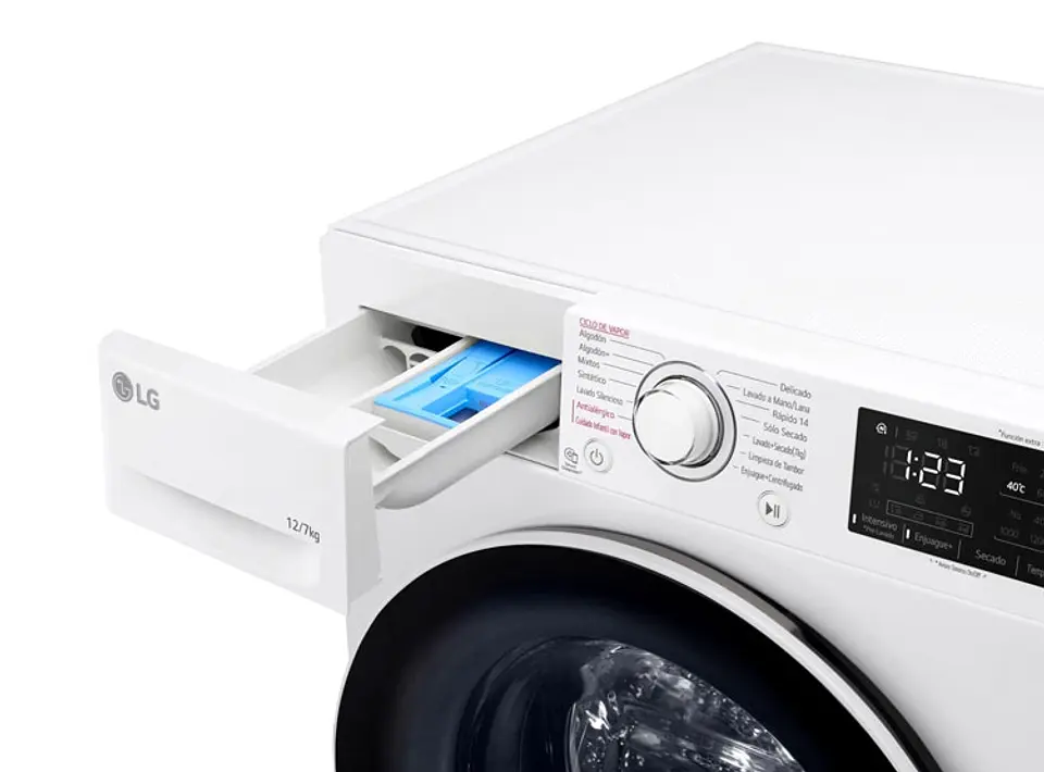 LAVADORA SECADORA LG WD12WVC5S6 12KG/7KG BLANCO 4