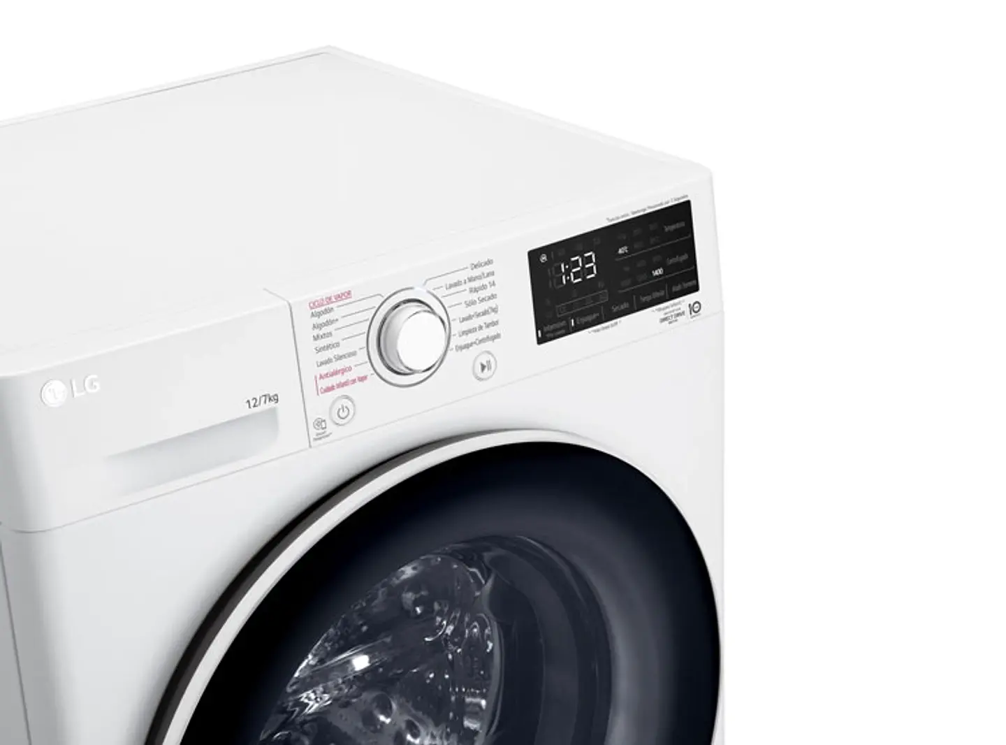 LAVADORA SECADORA LG WD12WVC5S6 12KG/7KG BLANCO 5