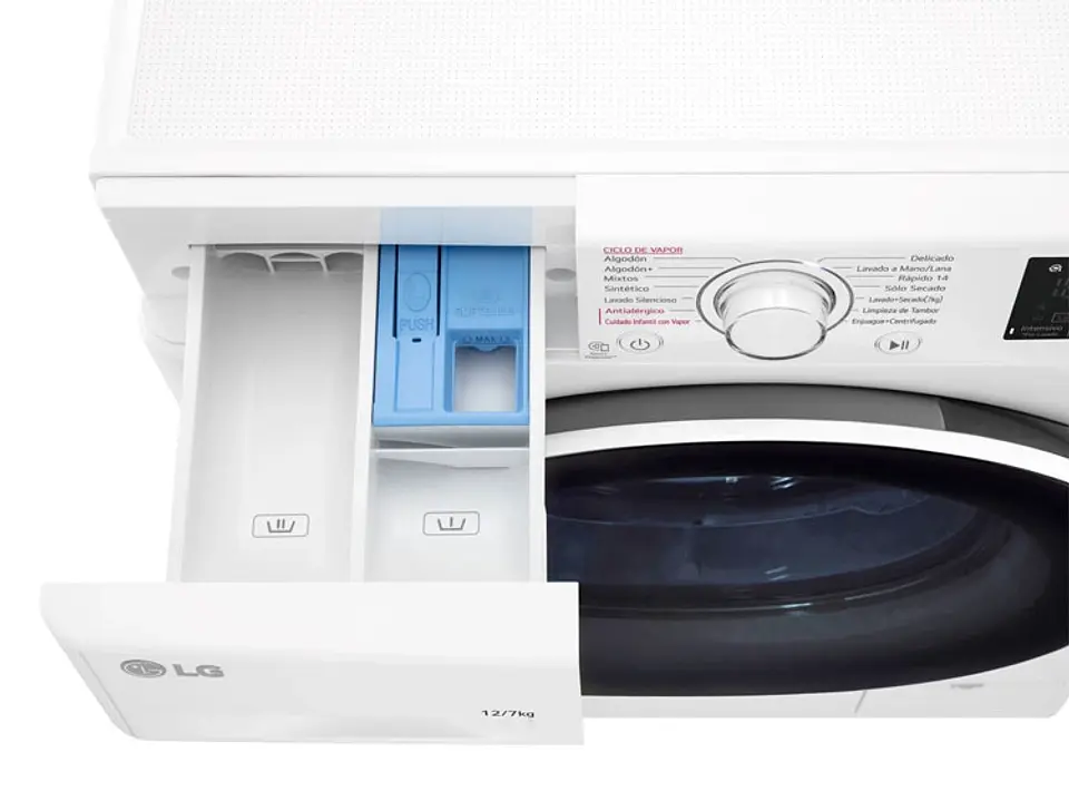 LAVADORA SECADORA LG WD12WVC5S6 12KG/7KG BLANCO 6