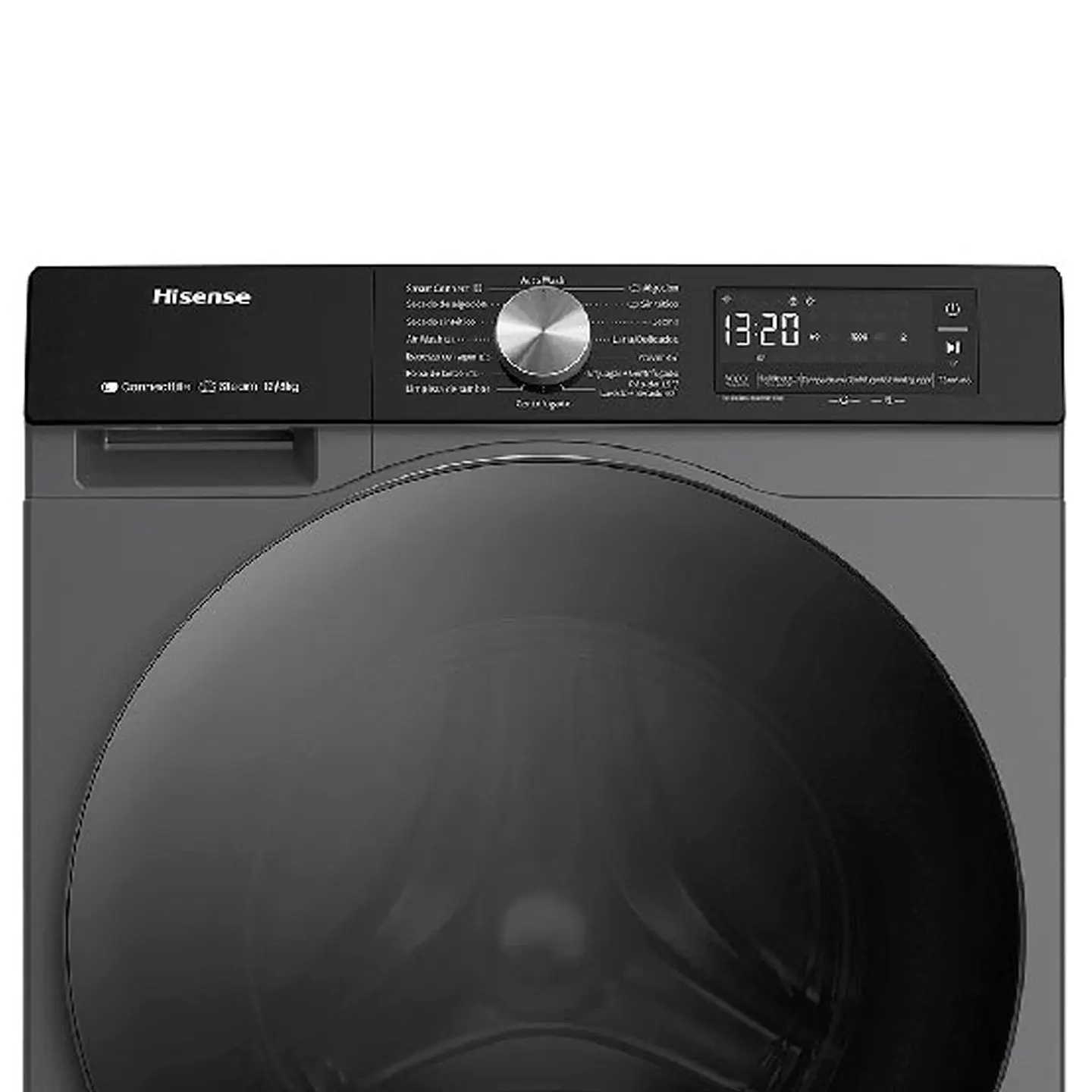 LAVADORA SECADORA CARGA FRONTAL HISENSE WD3S1243BT 12KG/8KG GRAFITO 1