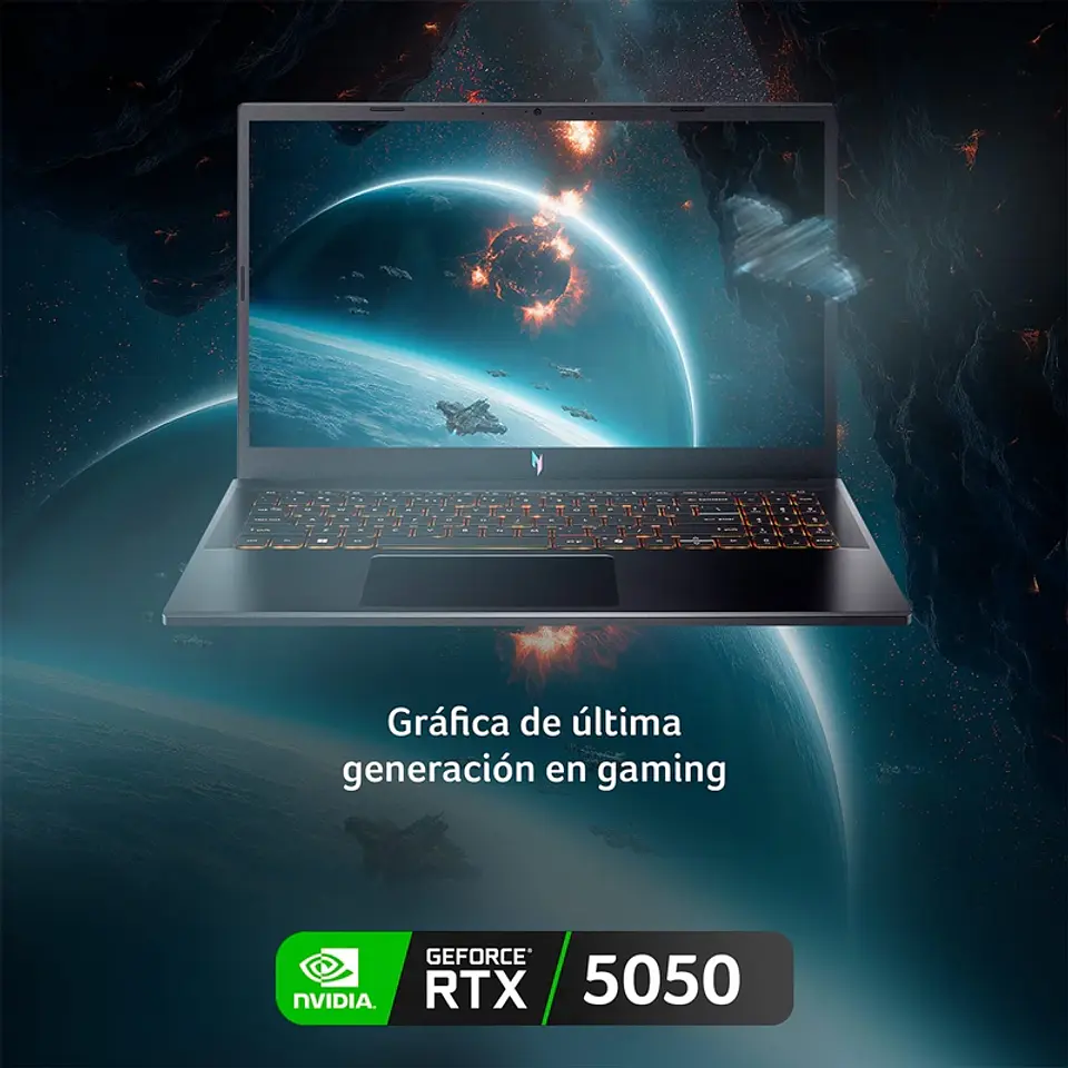NOTEBOOK ACER GAMER NITRO 5 ANV15-52-73S9-1 INTEL CORE I7 24GB RAM 512GB SSD NVIDIA RTX5050 15.6