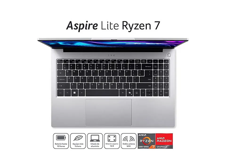 NOTEBOOK ACER ASPIRE LITE AL15-41P-R0ZY-1 AMD RYZEN 7 32GB RAM 512GB SSD 15.6