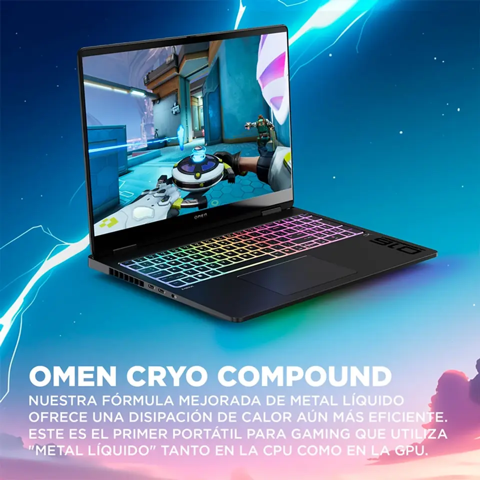 NOTEBOOK GAMER HP OMEN MAX 16-AH0005LA INTEL CORE ULTRA 9 64GB RAM 2TB SSD NVIDIA RTX 5090 16.2” 9