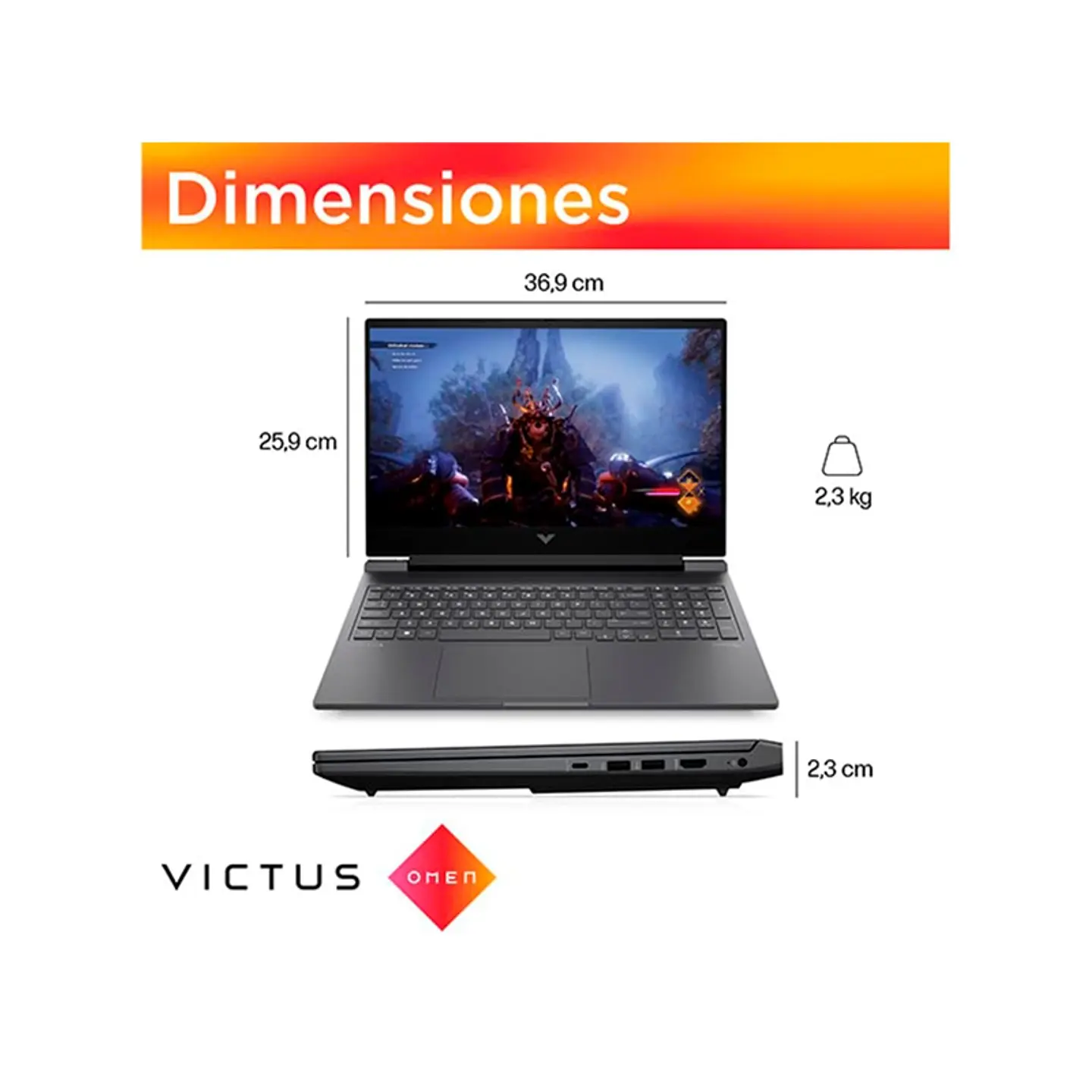 NOTEBOOK GAMER HP VICTUS 16-R1015LA INTEL CORE I7 16GB RAM 1TB SSD NVIDIA RTX 4060 16