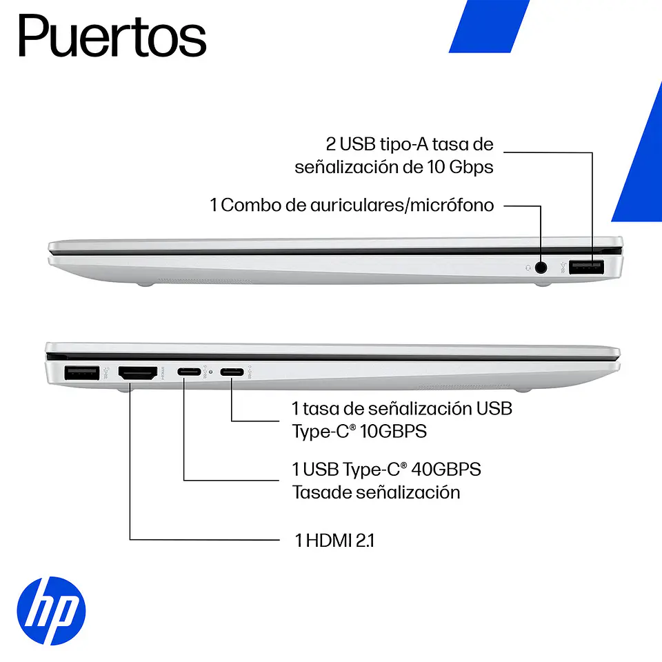 NOTEBOOK HP OMNIBOOK 7 AERO 13-BG1071LA AMD RYZEN AI 7 16GB RAM 512GB SSD 13.3” 6