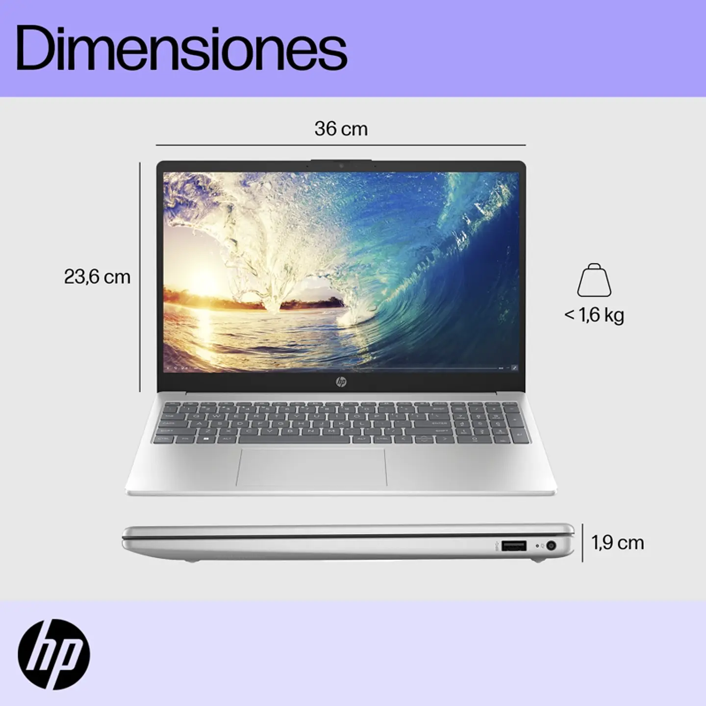 NOTEBOOK HP 15-FD0252LA INTEL CORE I5 8GB RAM 512GB SSD WINDOWS 11 HOME 6
