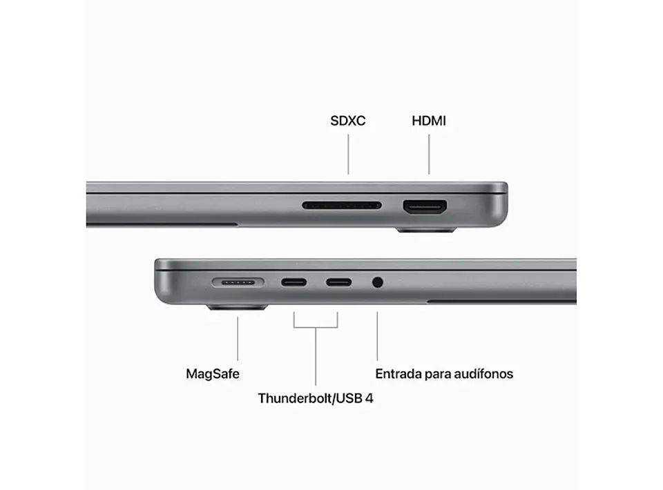 MACBOOK PRO M3 (CPU 8NUC Y GPU 10NUC) 8 GB RAM 1 TB SSD 14.2