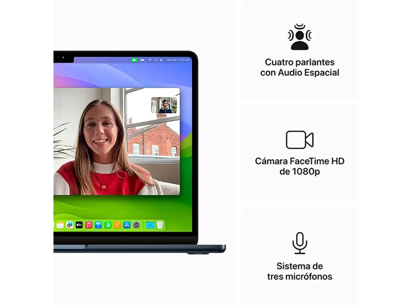 MACBOOK AIR M3 (CPU 8NUC Y GPU 10NUC) 16GB RAM 512GB SSD 13.6