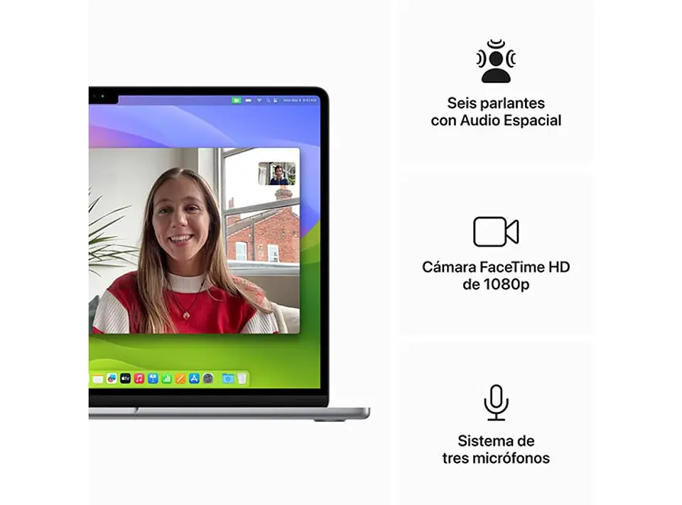 MACBOOK AIR M3 (CPU 8NUC Y GPU 10NUC) 16GB RAM 256GB SSD 15.3