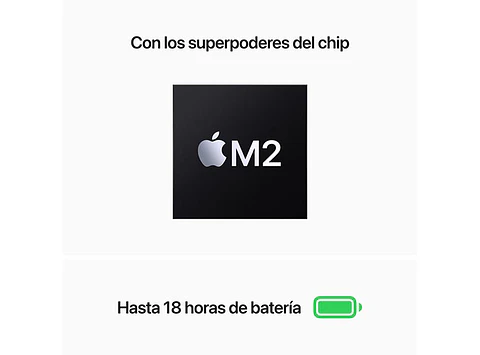 MACBOOK AIR M2 (CPU 8NUC Y GPU 8NUC) 8 GB RAM 256 GB SSD 13.6" PLATA