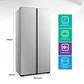 REFRIGERADOR SIDE BY SIDE HISENSE RC-56WS 428L NO FROST ACERO - Miniatura 1