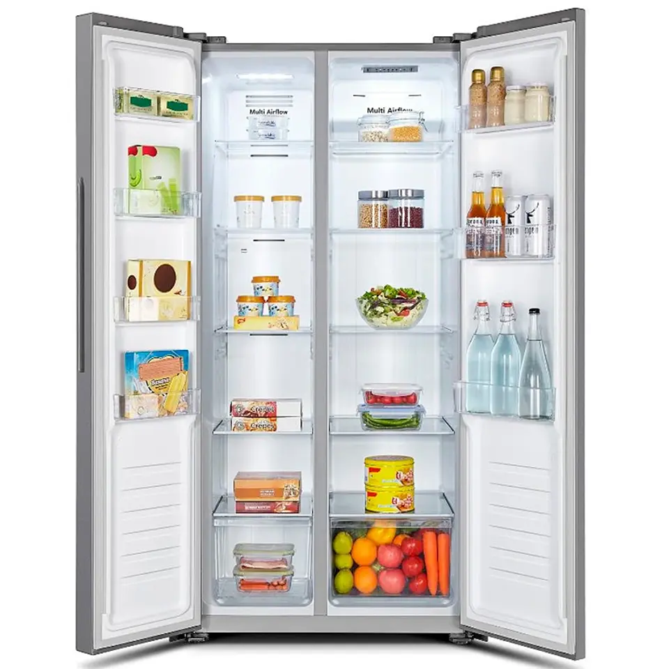 REFRIGERADOR SIDE BY SIDE HISENSE RC-56WS 428L NO FROST ACERO 4