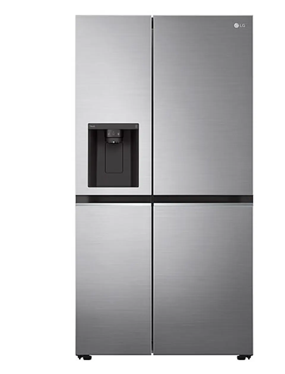 REFRIGERADOR SIDE BY SIDE LG GS66WPP 611L NO FROST PLATA 1