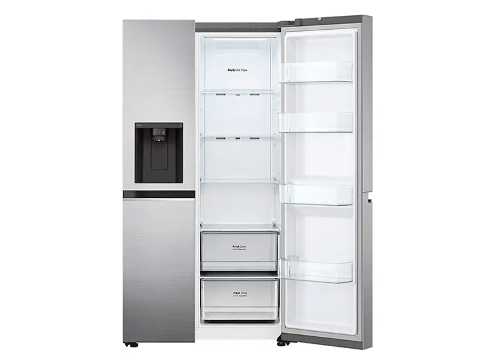 REFRIGERADOR SIDE BY SIDE LG GS66WPP 611L NO FROST PLATA 3