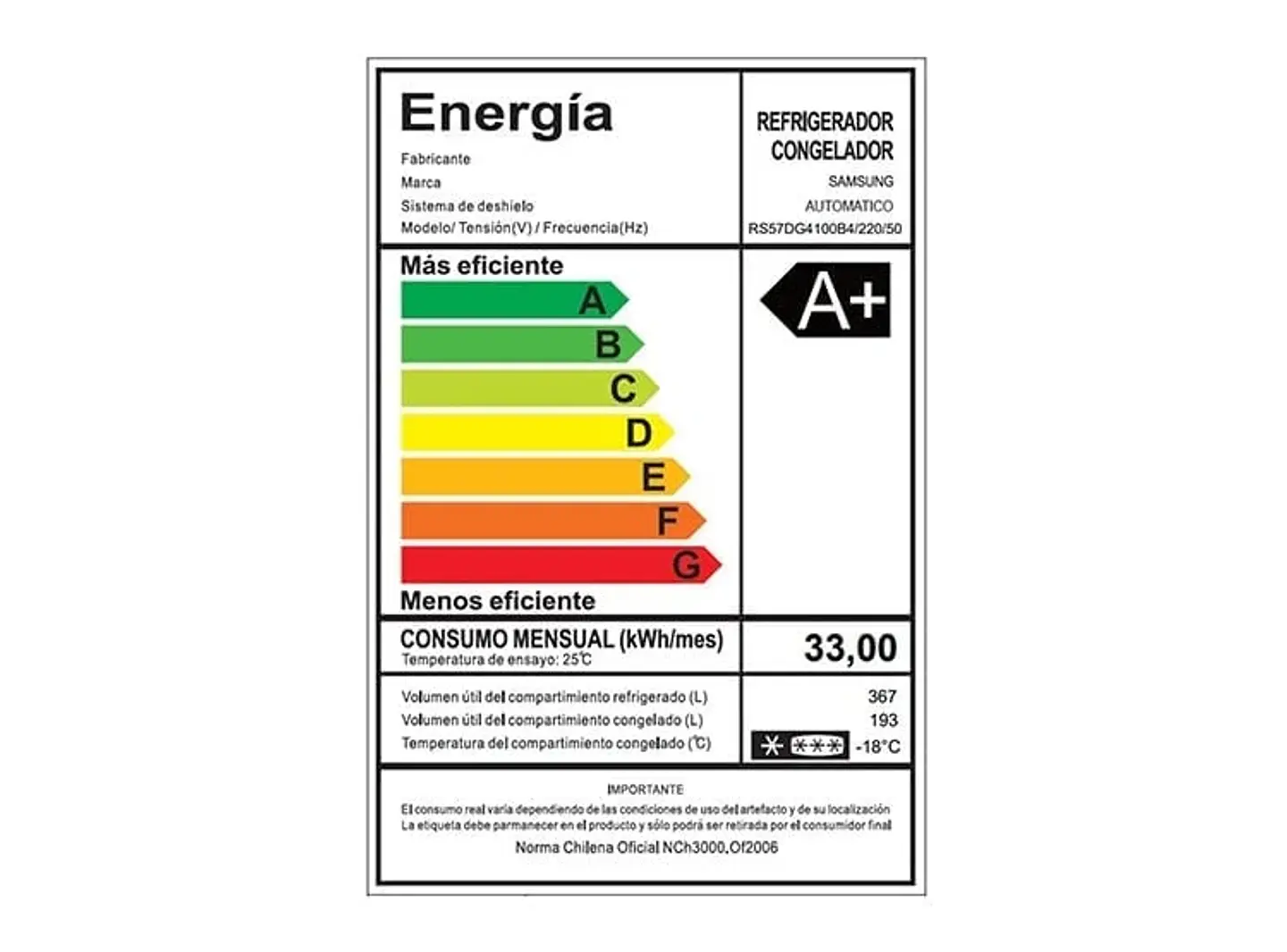REFRIGERADOR SIDE BY SIDE SAMSUNG RS57DG4100B4 560L NO FROST NEGRO 7