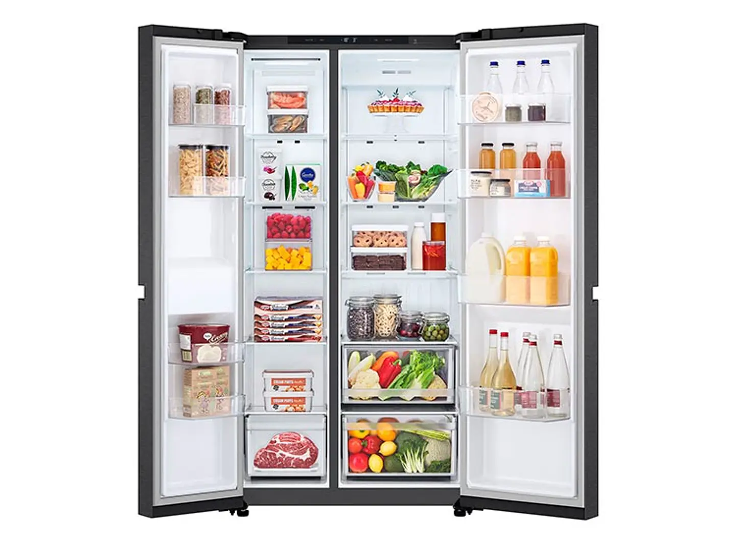 REFRIGERADOR SIDE BY SIDE LG GS66BPM 658L NO FROST GRAFITO 9