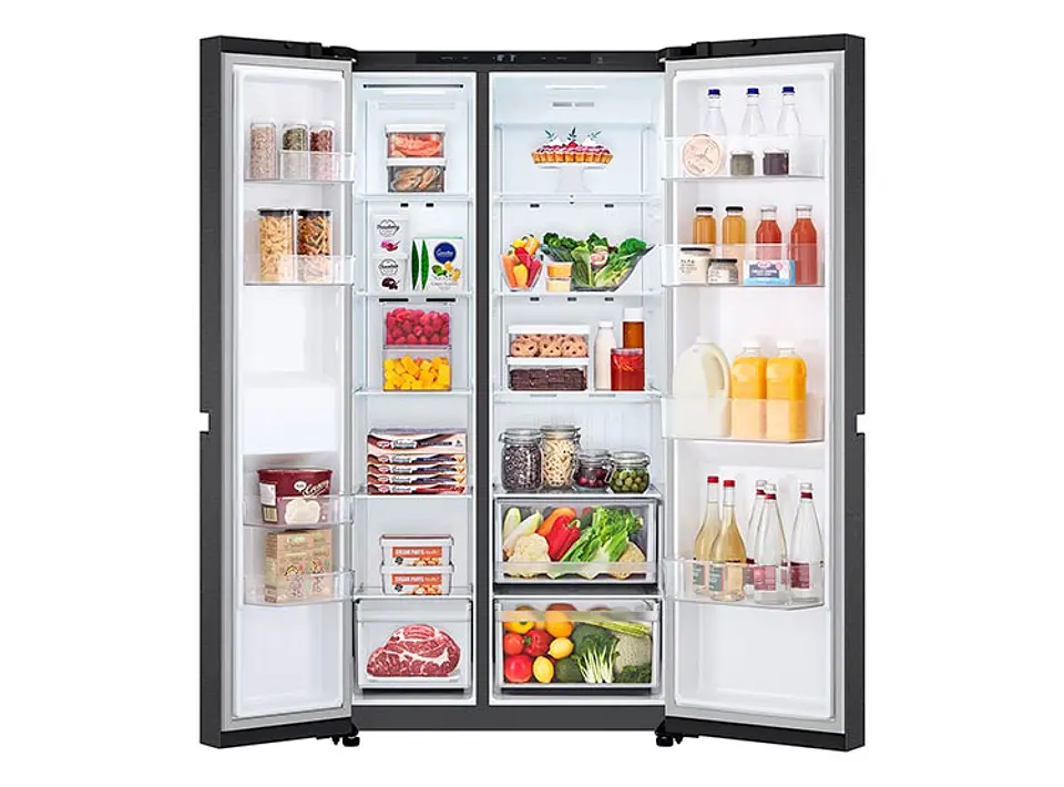 REFRIGERADOR SIDE BY SIDE LG GS66BPM 658L NO FROST GRAFITO 9
