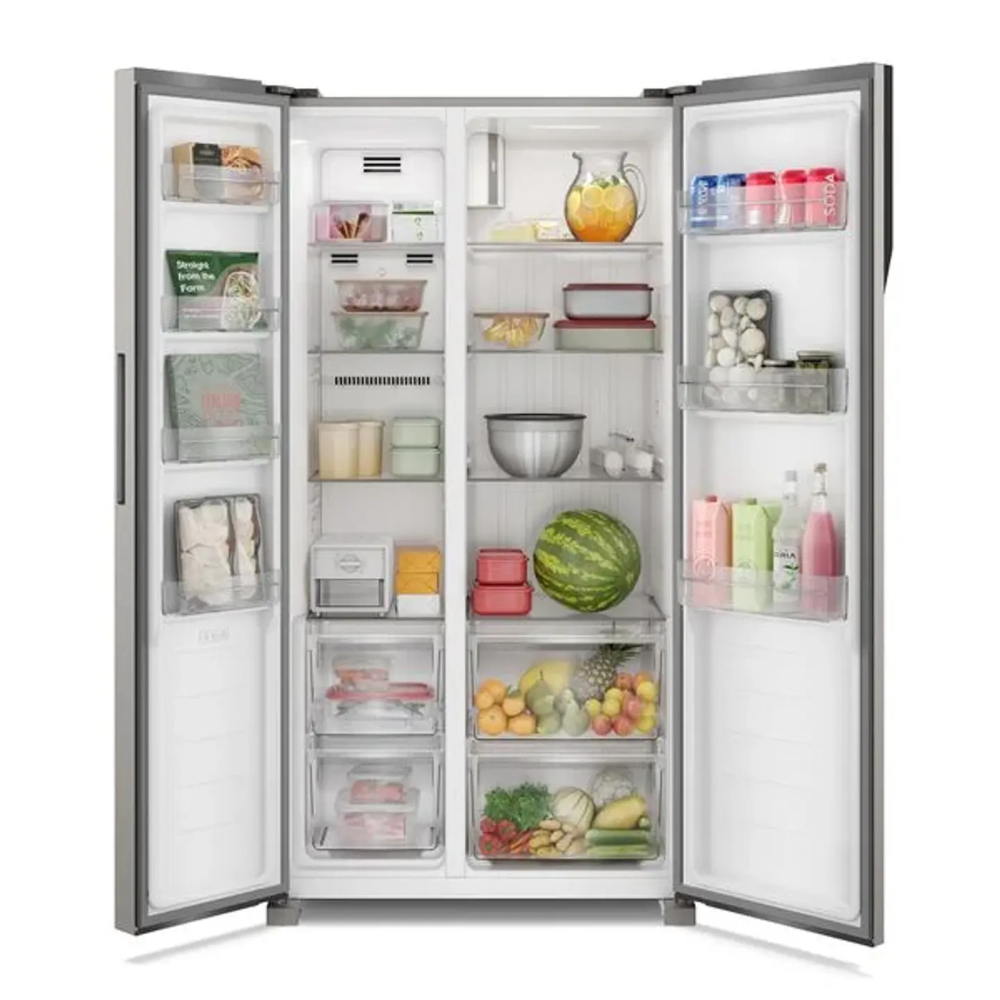 REFRIGERADOR FENSA 436L NO FROST SIDE BY SIDE SFX440 INOX 6