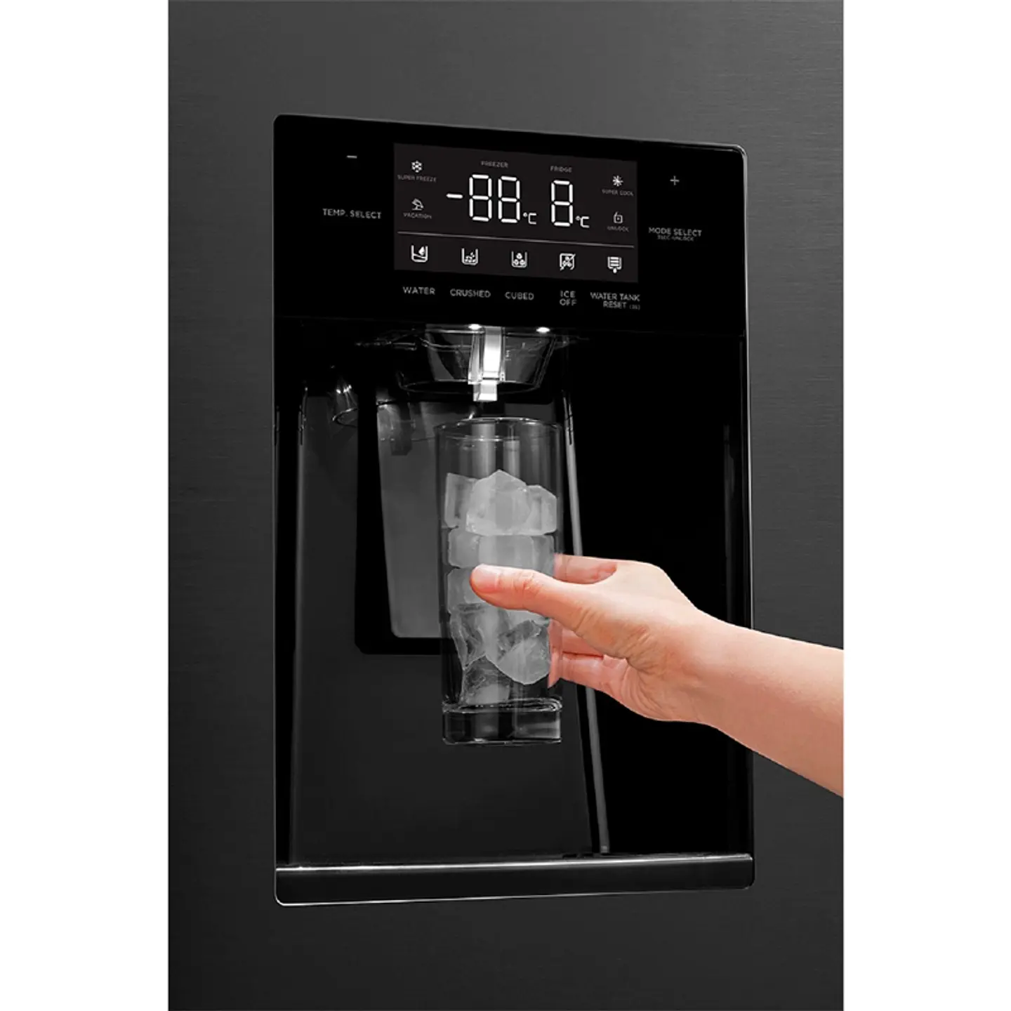 REFRIGERADOR SIDE BY SIDE MIDEA MDRS761FGEDX 569L NO FROST NEGRO 7