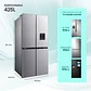 REFRIGERADOR FRENCH DOOR HISENSE RQ5P431NMDA 425L NO FROST GRIS - Miniatura 2