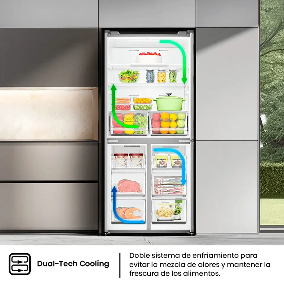 REFRIGERADOR SIDE BY SIDE HISENSE 456L NO FROST RQ5P470NECF 8