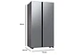 REFRIGERADOR SIDE BY SIDE SAMSUNG RS57DG4000M9 564L NO FROST ACERO - Miniatura 2