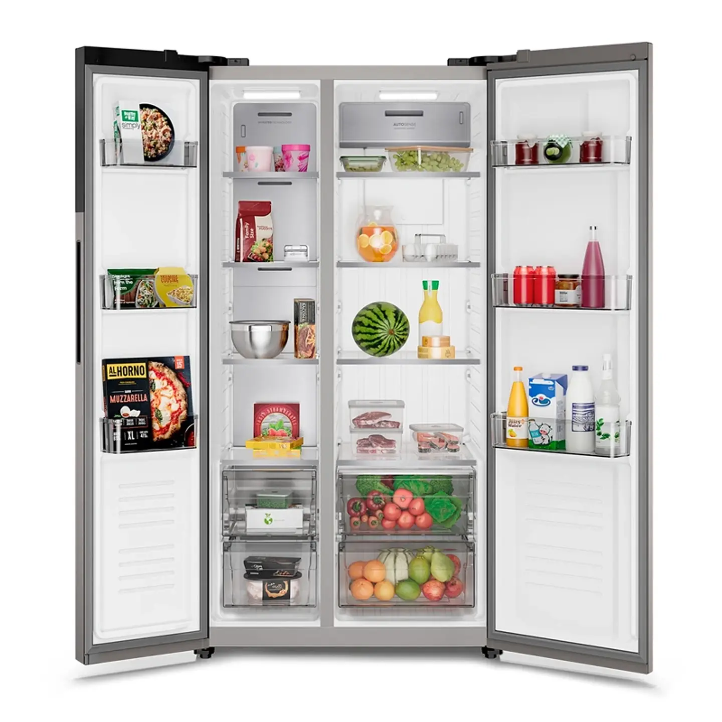 REFRIGERADOR SIDE BY SIDE ELECTROLUX ES50S 530 L NO FROST PLATA 4