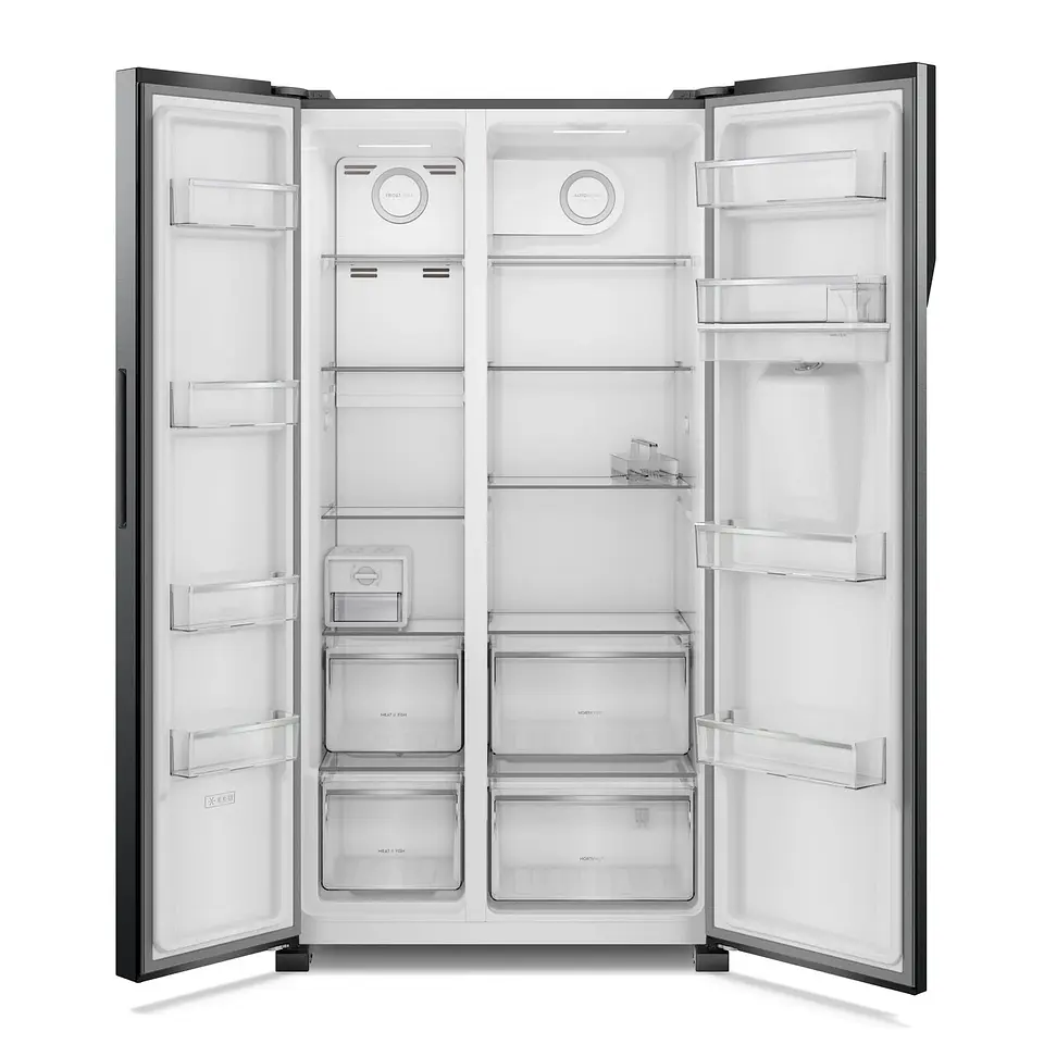 REFRIGERADOR FENSA 525L NO FROST SIDE BY SIDE SFX530B NEGRO 5