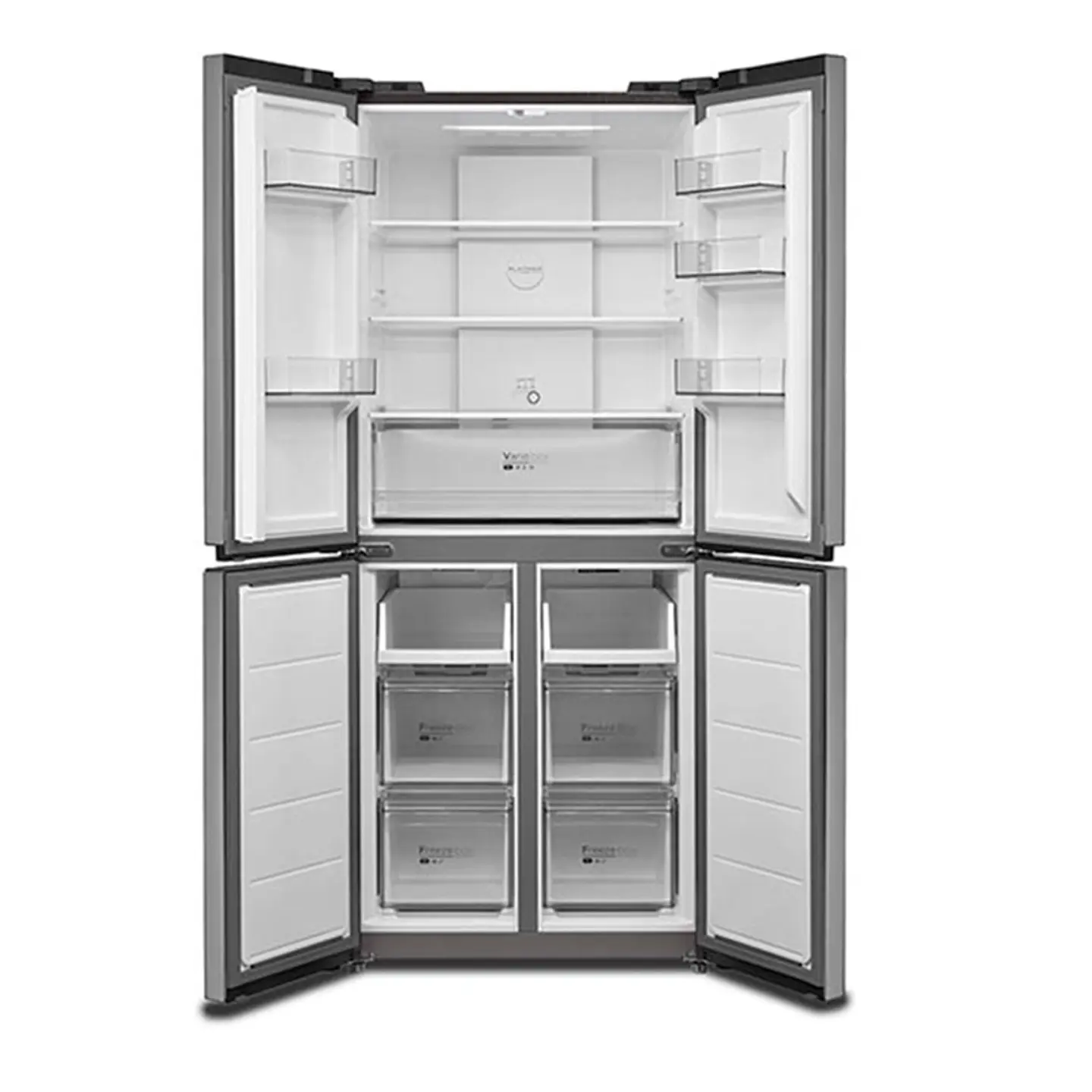 REFRIGERADOR SIDE BY SIDE MIDEA MDRM554MTE50 NO FROST 396L PLATA 3