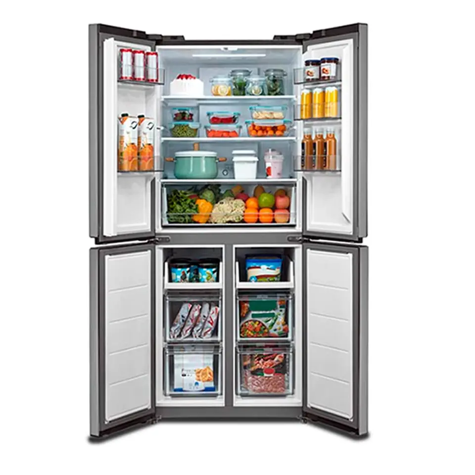 REFRIGERADOR SIDE BY SIDE MIDEA MDRM554MTE50 NO FROST 396L PLATA 6