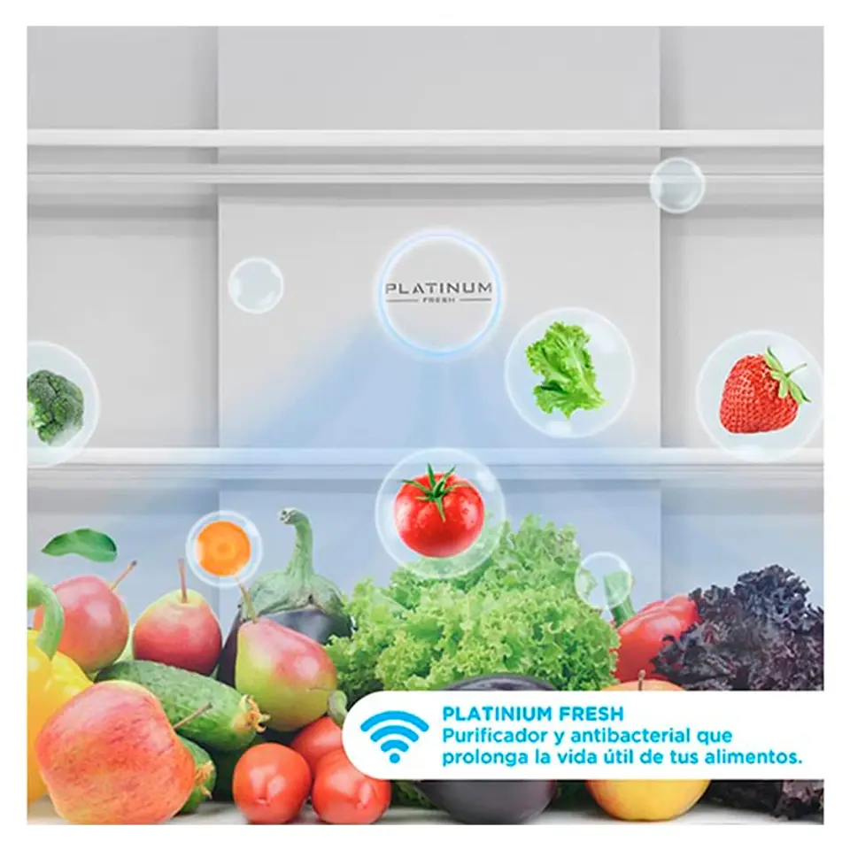 REFRIGERADOR SIDE BY SIDE MIDEA MDRM554MTE50 NO FROST 396L PLATA 7