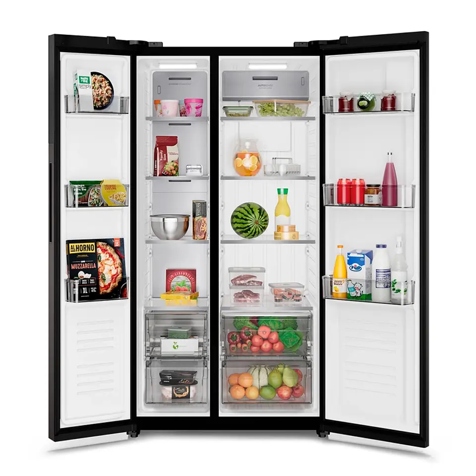 REFRIGERADOR SIDE BY SIDE ELECTROLUX ES50B 530 L NO FROST NEGRO 5