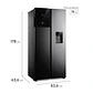 REFRIGERADOR 436L NO FROST SIDE BY SIDE INVERTER ES40WB BLACK - Miniatura 3