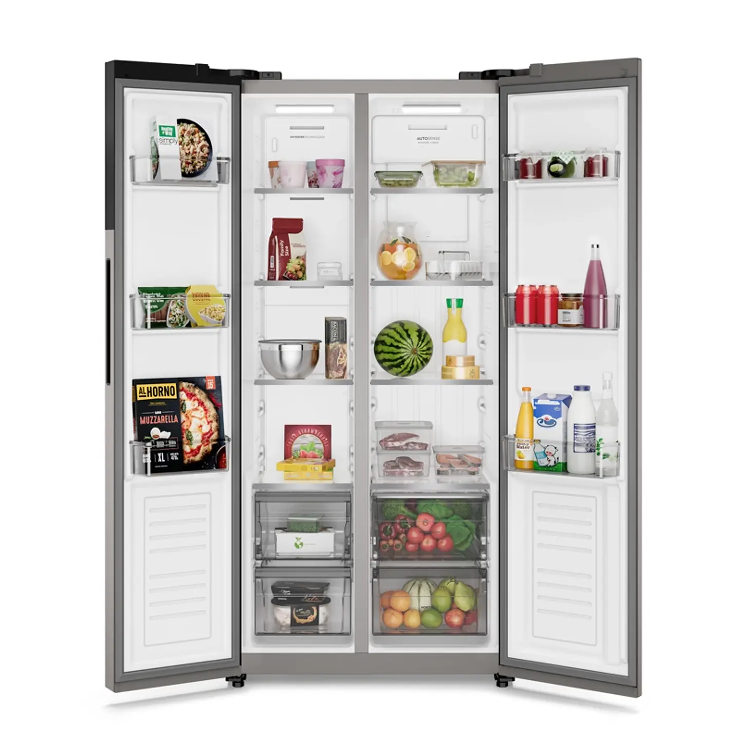 REFRIGERADOR SIDE BY SIDE MADEMSA MAS430B 426L NO FROST GRAFITO 9