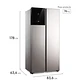 REFRIGERADOR 440L NO FROST SIDE BY SIDE INVERTER ES40S INOX - Miniatura 2